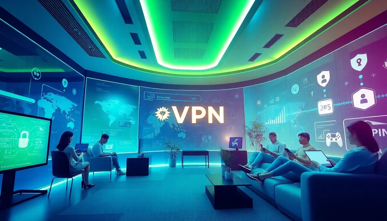 展示现代用户的全球安全连接的快连VPN界面。