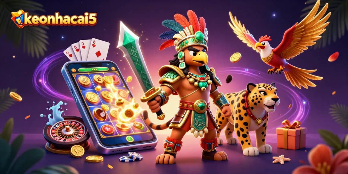 Experience excitement with keonhacai5's vibrant slot gaming action and dynamic casino elements.