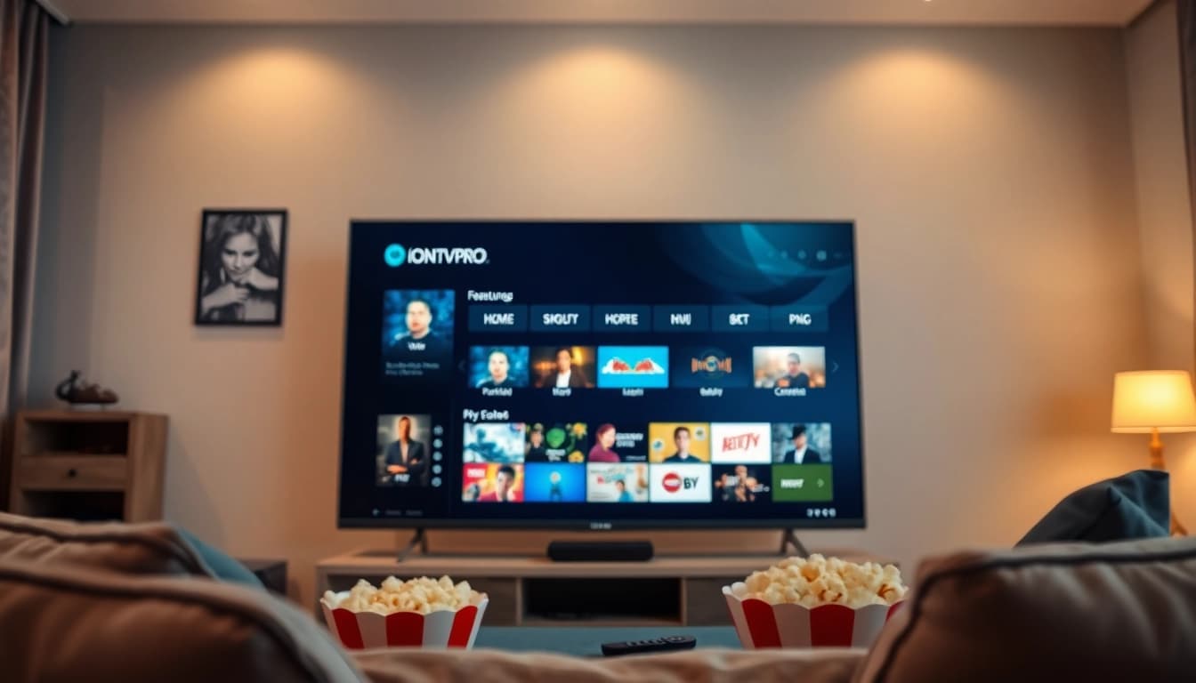 Explore engaging content on iron tv pro featured on a modern television.