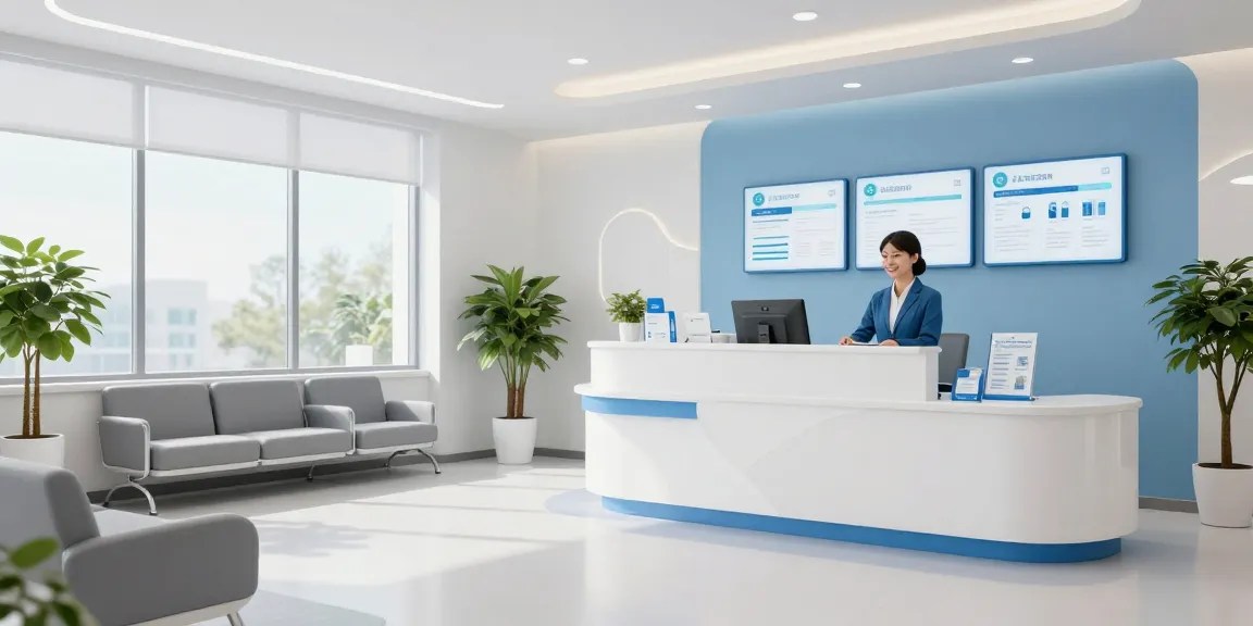 Engaging pharmacyweightloss services in a welcoming medical clinic, surrounded by friendly staff and patient care resources.
