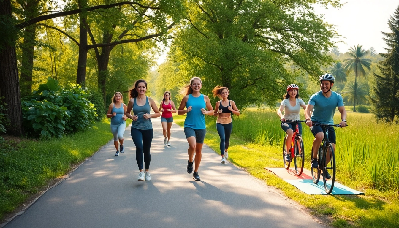Encourage weight loss through outdoor fitness activities amidst nature.