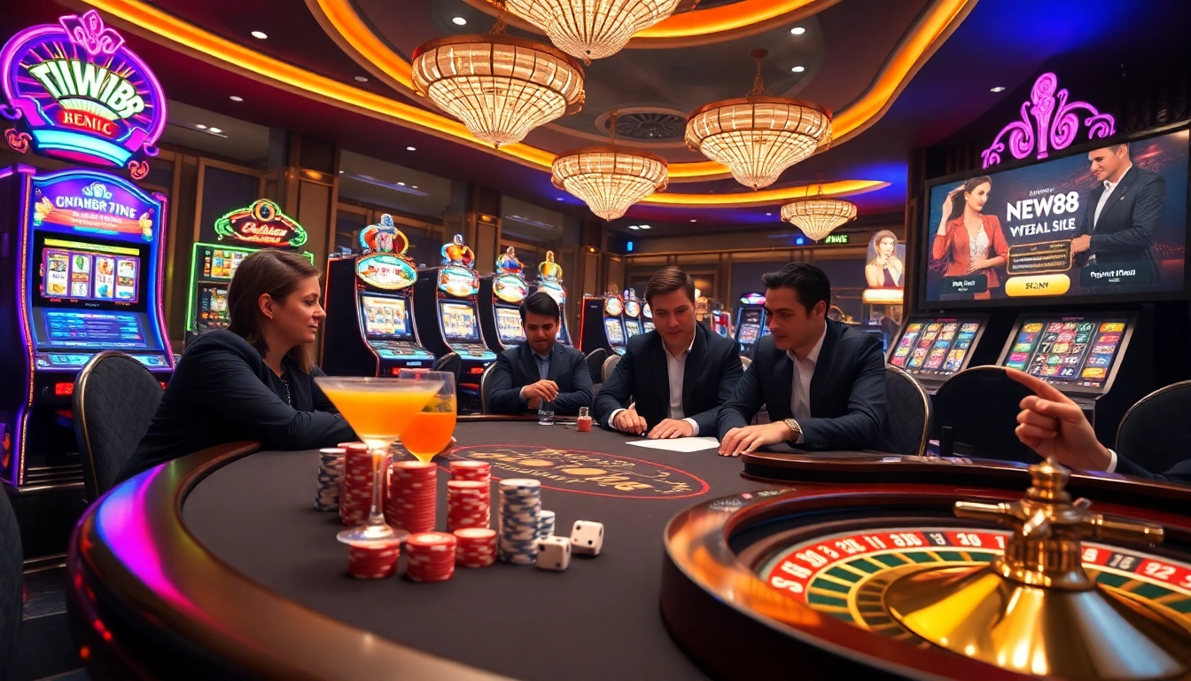 Experience the excitement of NEW88 Trang chủ with vibrant casino games and engaging poker action.