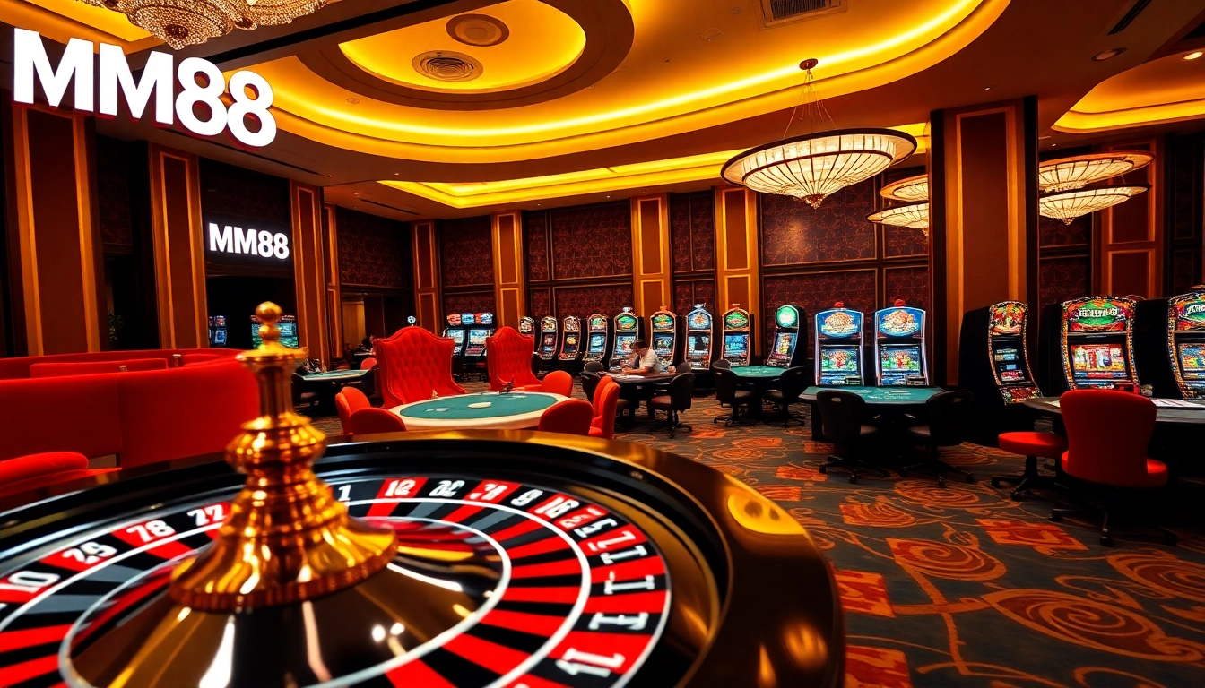 Experience luxury gaming at MM88's vibrant casino with exciting poker and slot machines.