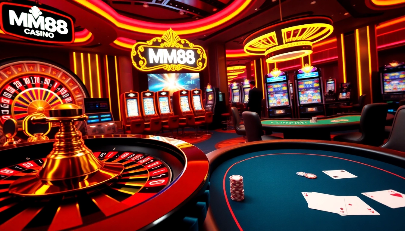 Experience the excitement of online casino gaming at https://mm88.bar/ with vibrant slot machines and roulette.