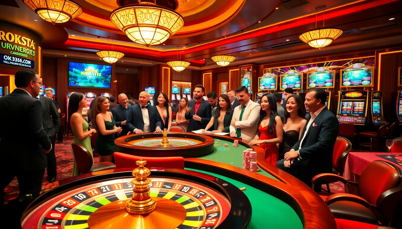 Engage in thrilling casino gameplay at ok8386.com with vibrant tables and exciting slot machines.