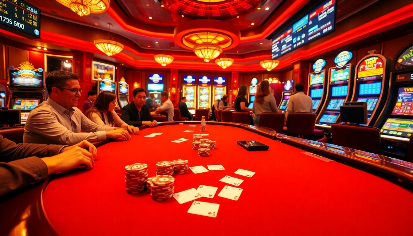 Follow the latest 7m scores while enjoying the dynamic action at a casino poker table.