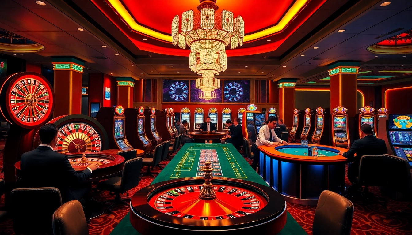 Experience thrilling gameplay on https://777vipst.com/ with exciting casino tables and vibrant slot machines.