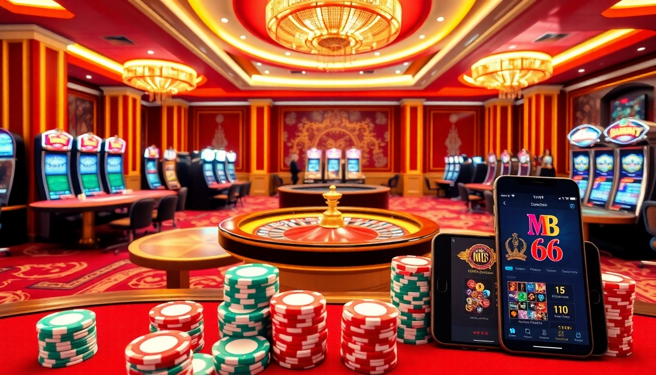 Experience high-stakes betting at MB 66 Casino with luxurious decor and thrilling games.