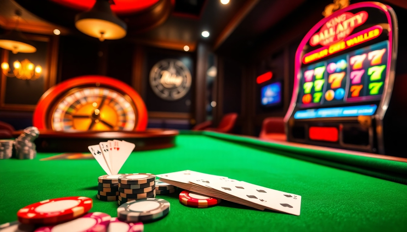 Engage with the thrilling atmosphere of gambling featuring a casino table and poker cards at https://kingarthurcafe.com/menu.