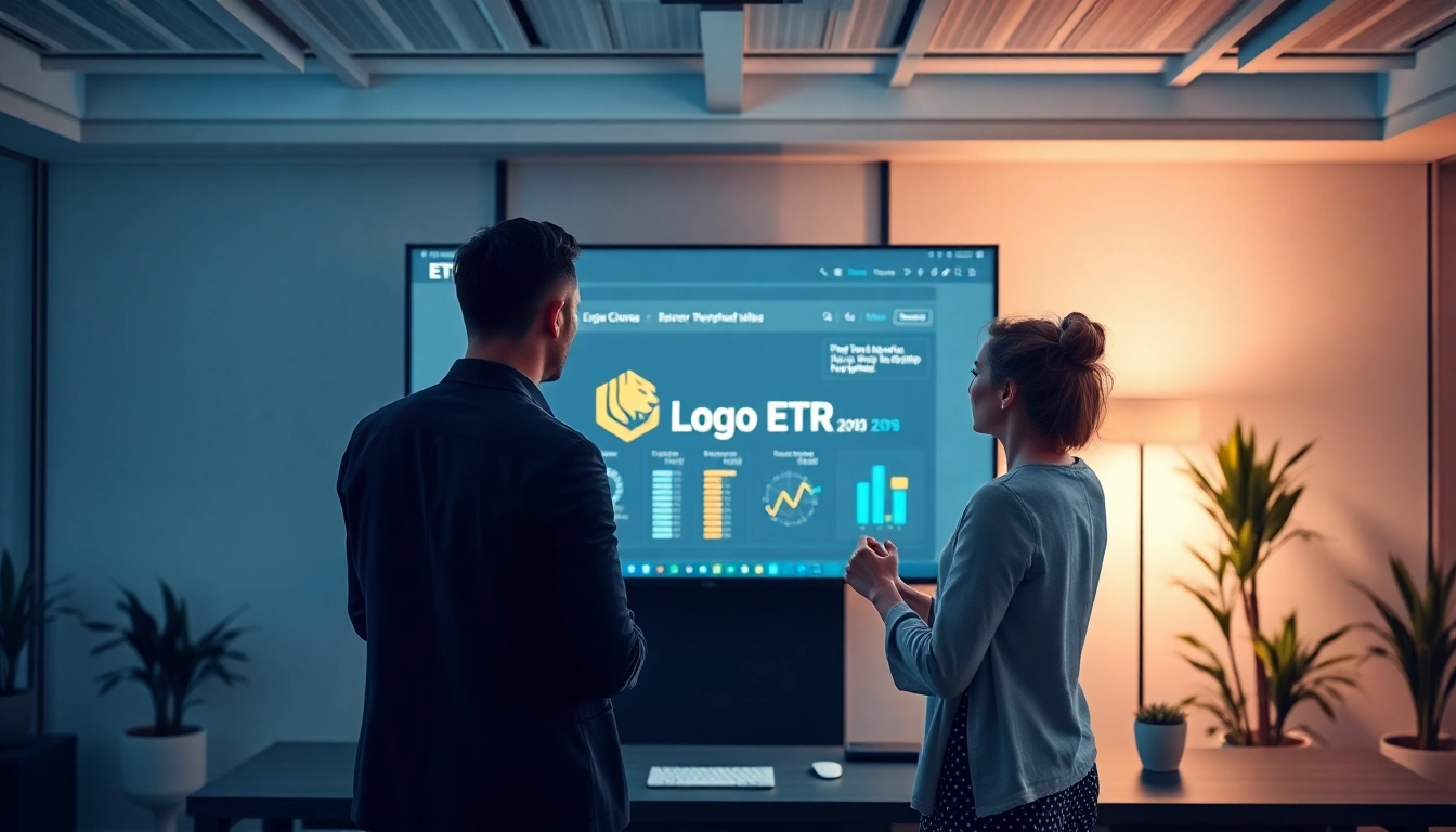 Logo Tiger lisans yenileme in a modern office environment showcasing professionals discussing ERP.