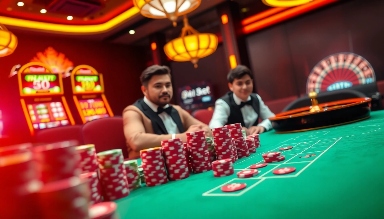 i9bet online gambling interface showcasing luxury casino elements with poker, slots, and roulette.