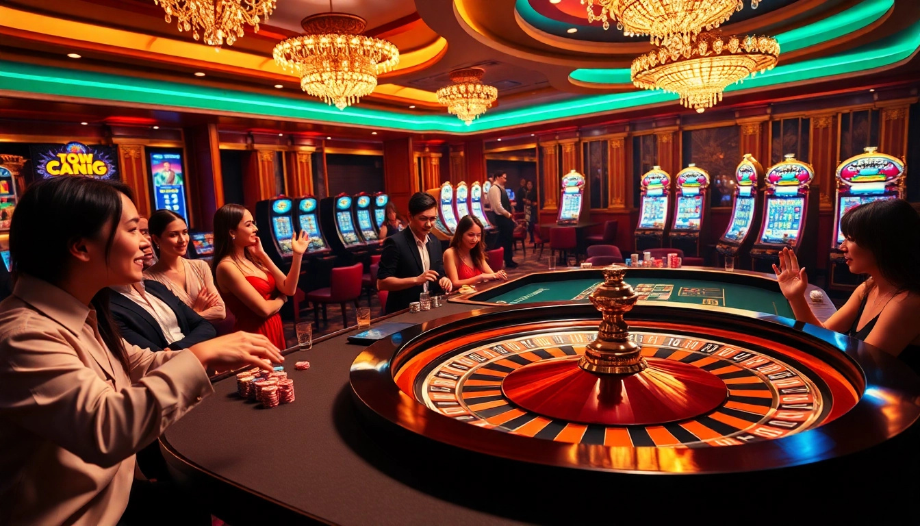Engage with the thrilling atmosphere of roulette at https://thabet77.org/ casino with vibrant chips and tables.