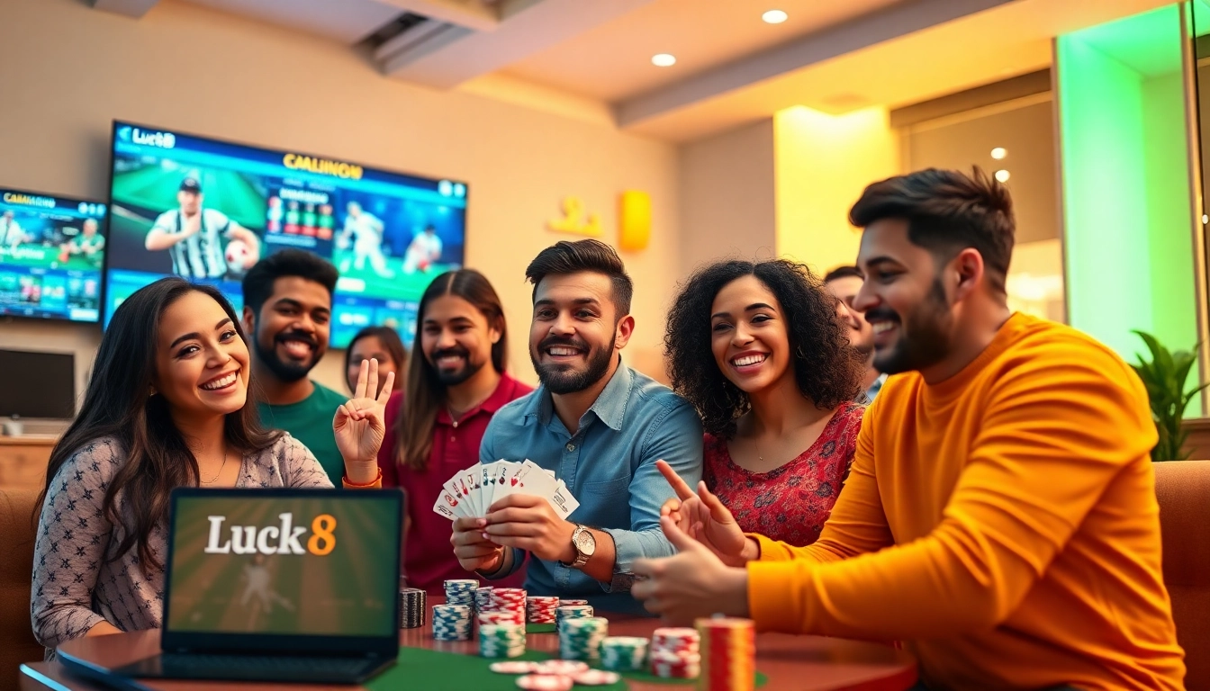 Engaging online gambling scene showcasing Luck8win.live vibrancy and excitement.