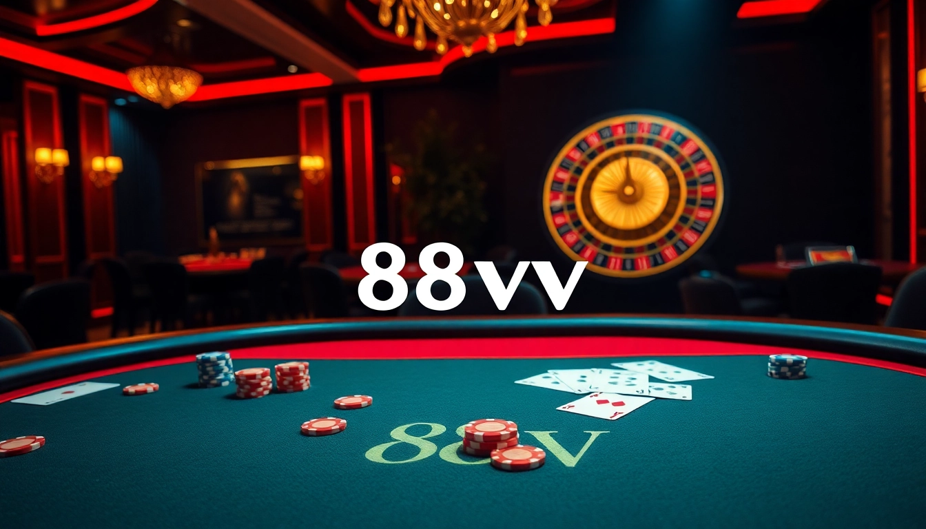 Experience the thrill of poker at 88vv's luxurious casino.
