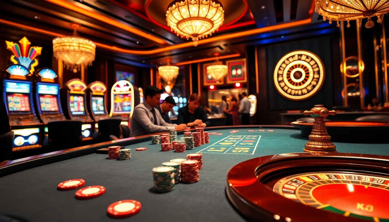 KJC liên minh elevates your gaming experience at a luxurious casino table filled with vibrant poker chips.