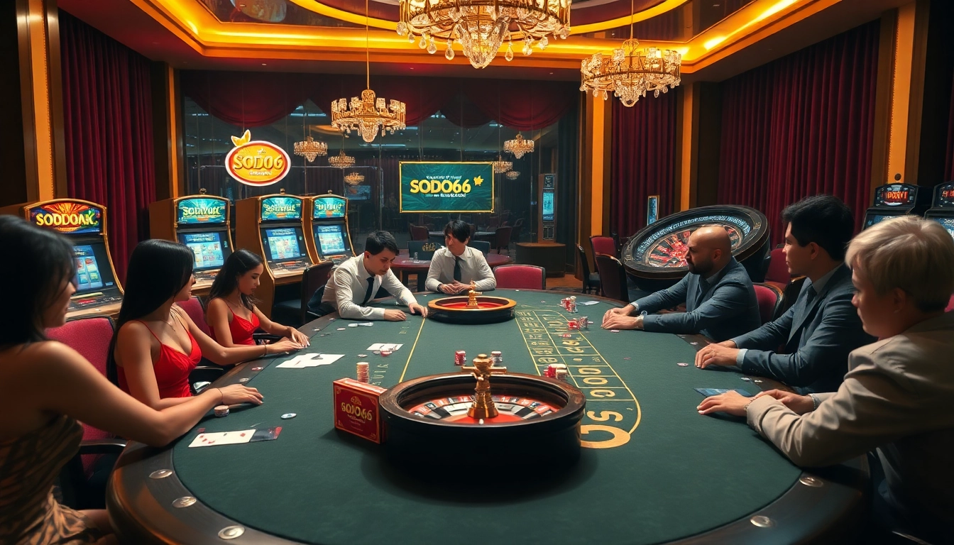 SODO66 brings exciting poker action to life with vibrant chips and a luxurious casino atmosphere.