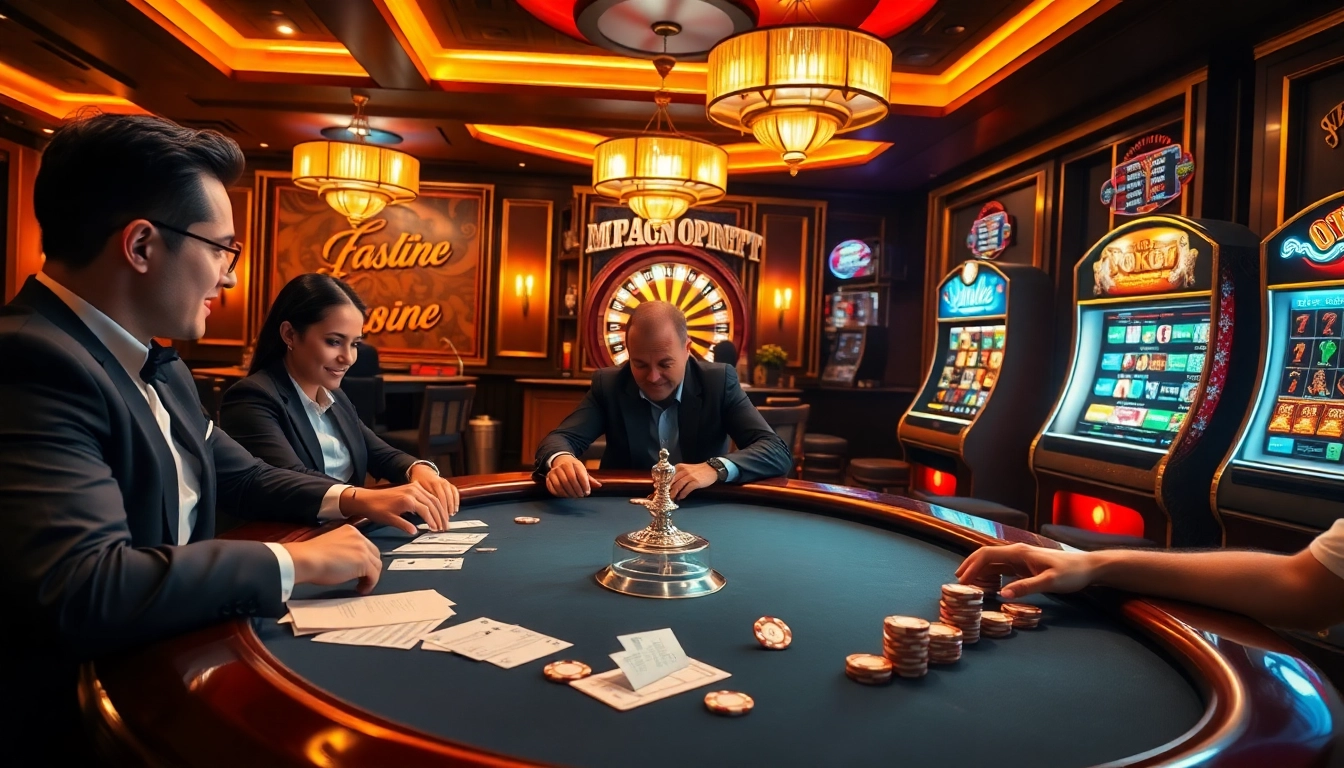 Experience casino excitement at https://go8s.bio/ with professional gamblers at a lavish poker table.