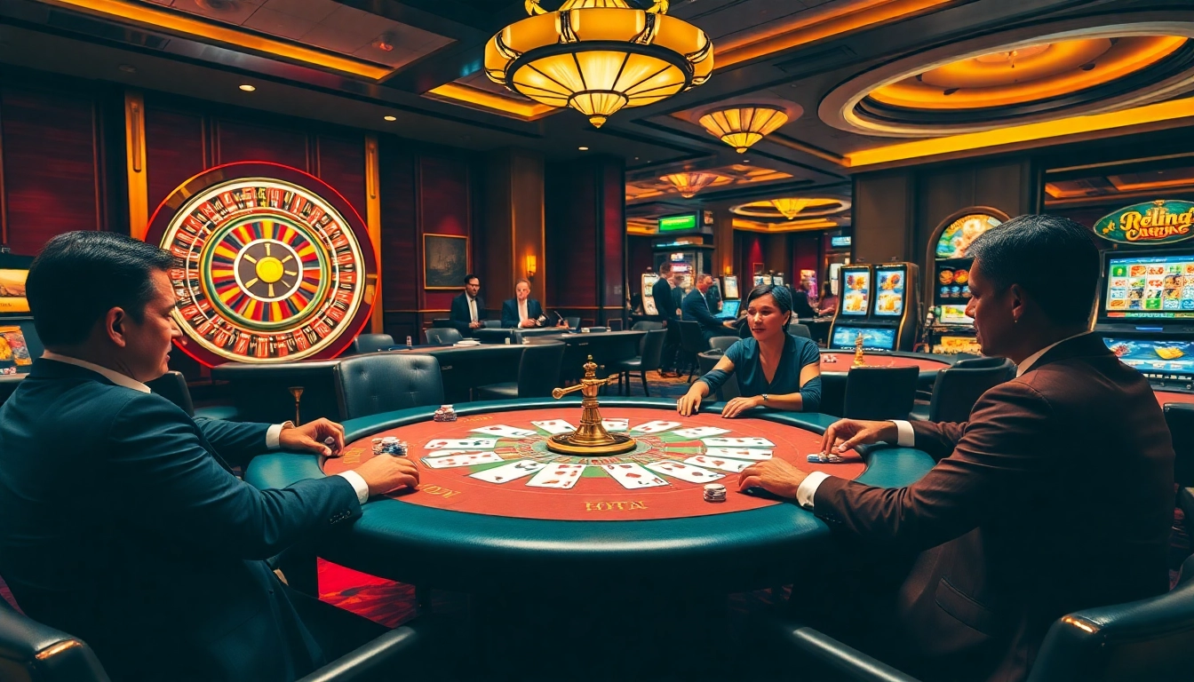 Experience the thrill of poker and roulette at https://xo88hi.com/ with vibrant gaming tables and luxurious casino atmosphere.