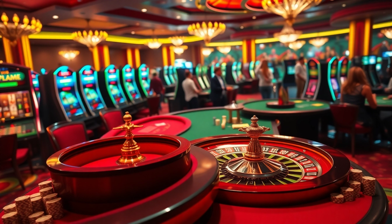 Engage in thrilling gameplay at X88.com casino with vibrant roulette wheels and poker tables.