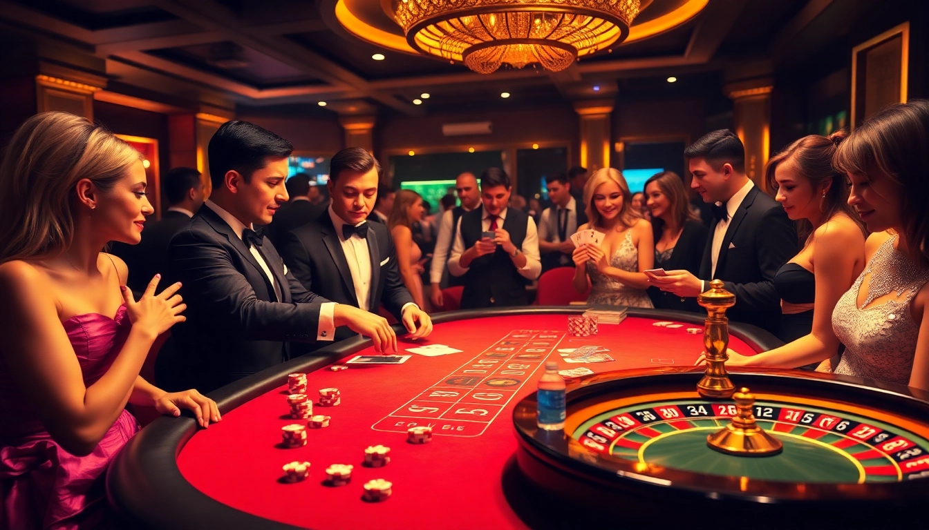 Experience the thrill of the iwinclub casino with vibrant tables and excited players.