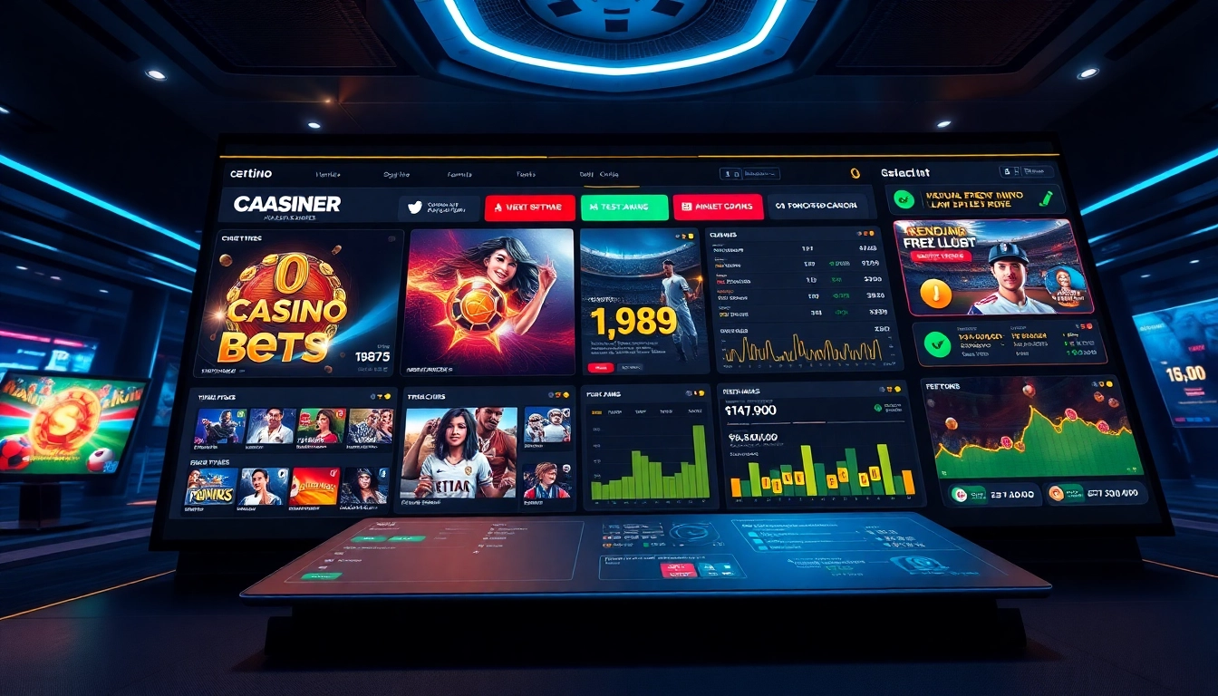 Explore the innovative online betting interface of vin777.gb.net showcasing diverse games and promotions.