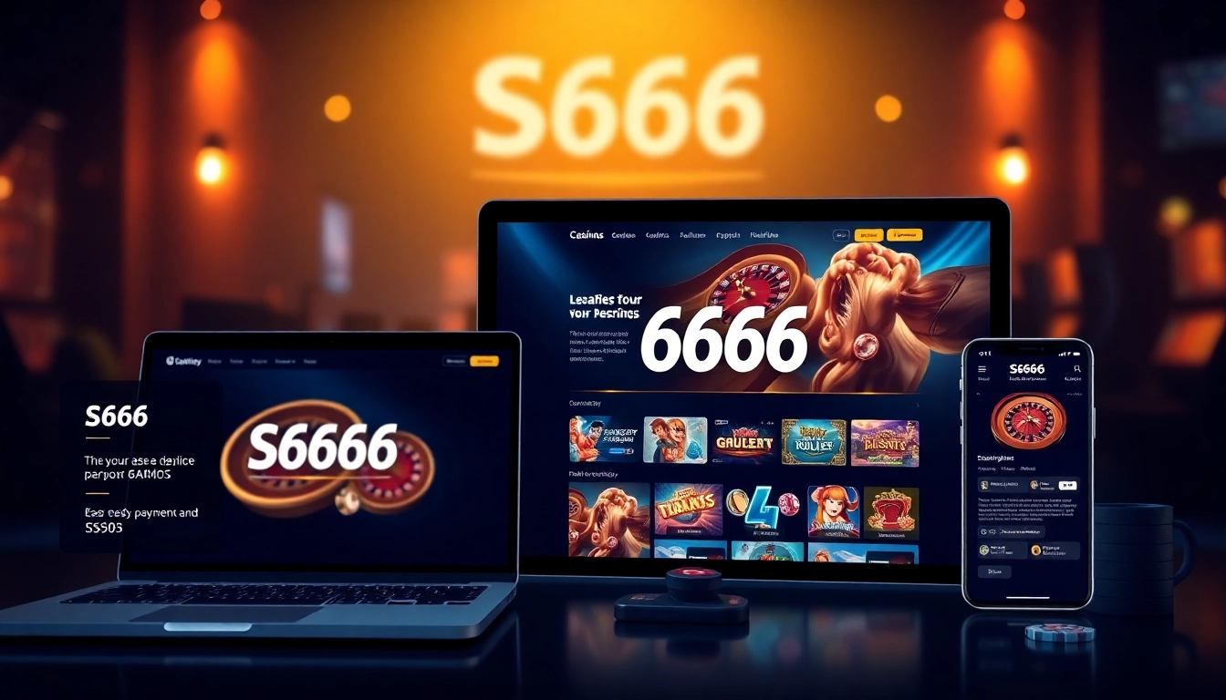 S666.nyc online betting platform showcasing vibrant casino games and user-friendly interface.
